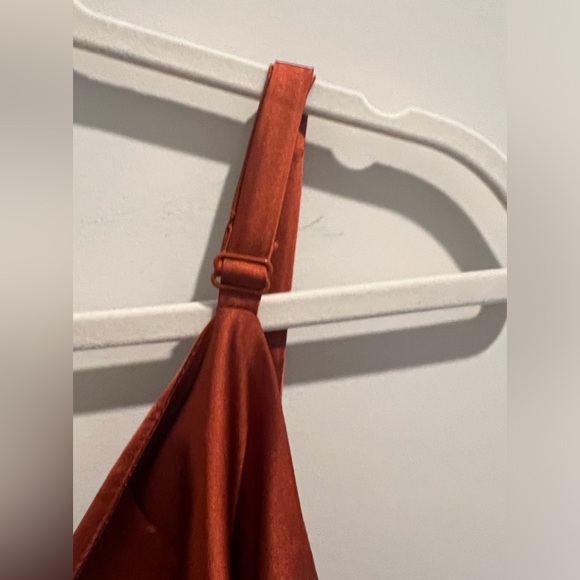 Skies Are Blue for Vada Winter Rust Slip Dress, Curvy - Picture 5 of 9